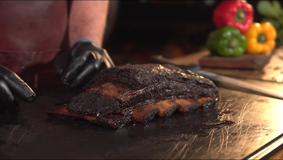 costela no pit smoker