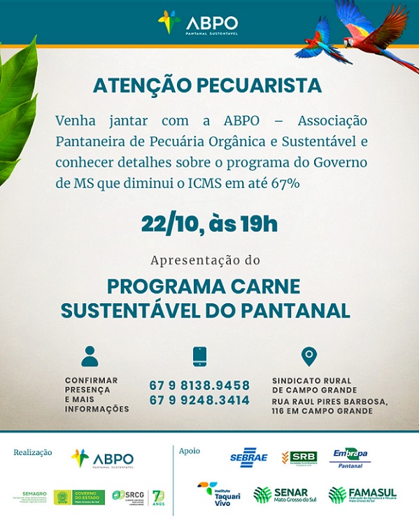 abpo carne sustentável do pantanal