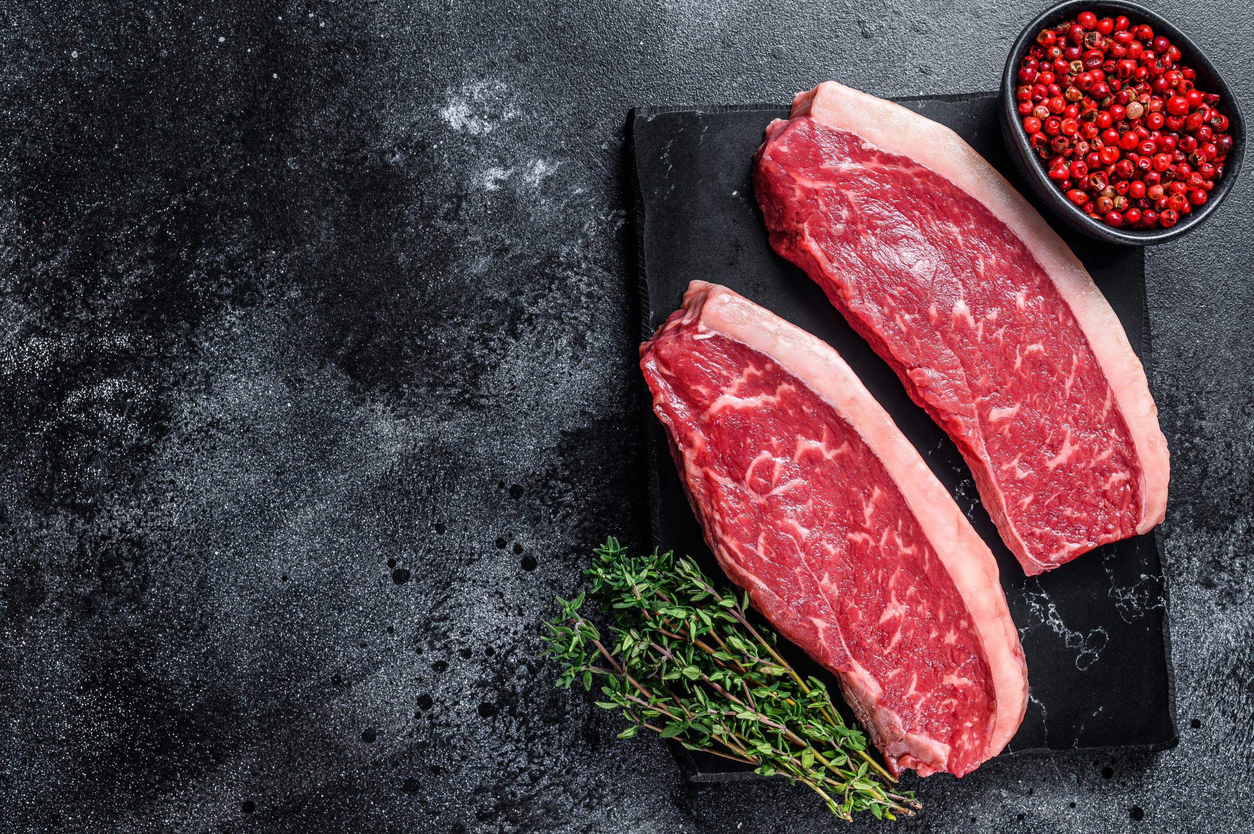Picanha cortadas em bifes