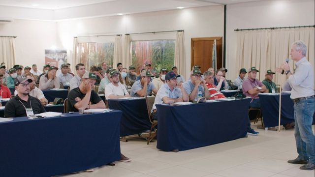 Trabalhadores rurais em curso de capataz realizado em Cuiabá (MT). Foto: Reprodução