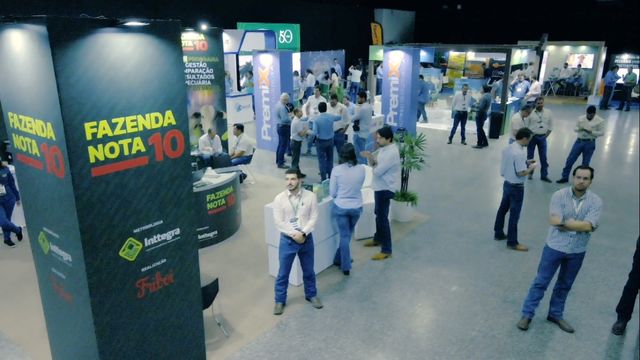 Estande do Fazenda Nota 10 no Feedlot Summit Brazil 2022. Foto: Reprodução