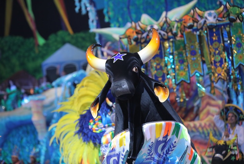 Caprichoso levou o título de campeão em 2023. Foto: Alex Pazuello/Secom Gov AM.